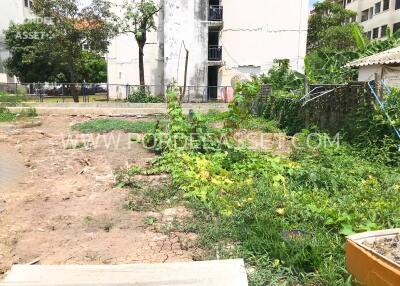 Vacant land with overgrown vegetation