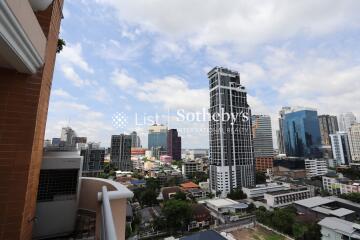 City view with high-rise buildings