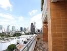 Balcony with city view