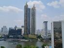 High-rise buildings with river view