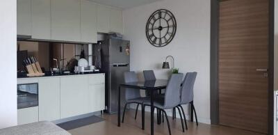 Modern kitchen and dining area