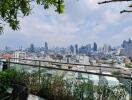 Balcony offering a panoramic view of the city skyline