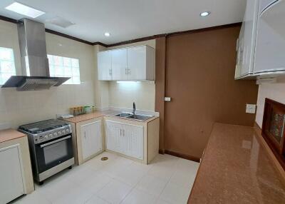 Modern kitchen with appliances and cabinetry