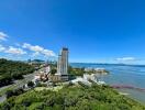 High-rise building with ocean view