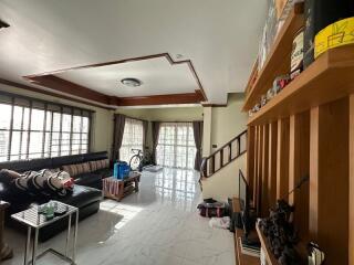 Spacious living room with modern interior