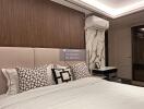 Modern bedroom with stylish decor