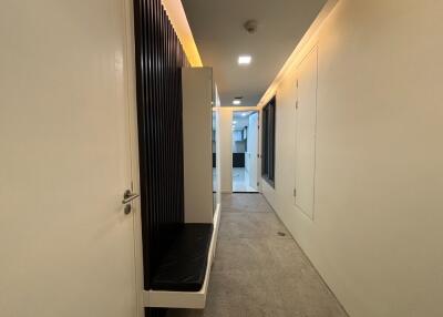 Bright hallway with modern design elements