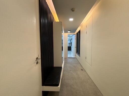 Bright hallway with modern design elements