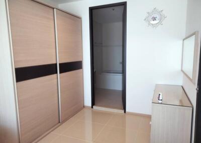 Bedroom with closet and bathroom view