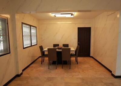 Dining room with table and chairs