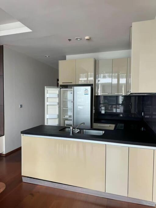 Modern kitchen with sleek cabinetry and stainless steel appliances