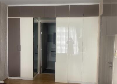 Bedroom with built-in wardrobes