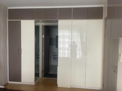 Bedroom with built-in wardrobes