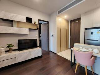 Modern living area with kitchenette