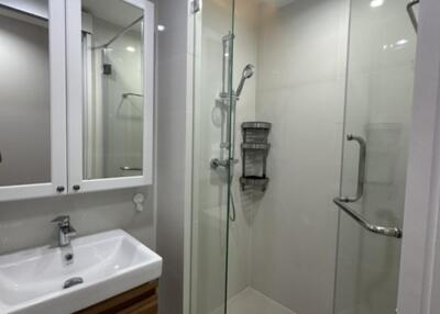 Modern bathroom with shower