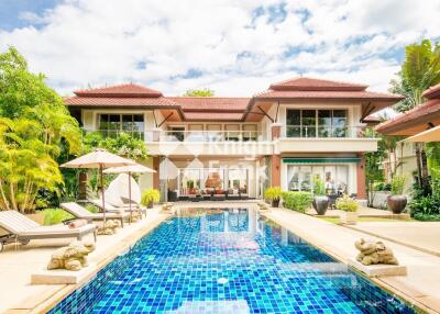 luxury villa with outdoor pool