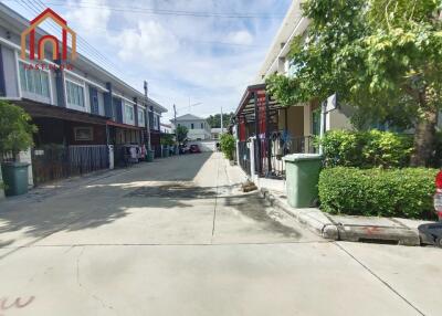 View of residential street with row houses