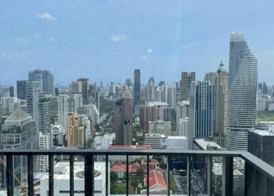 View from balcony showcasing the city skyline