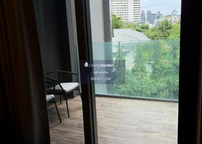 Modern balcony with a view of the city