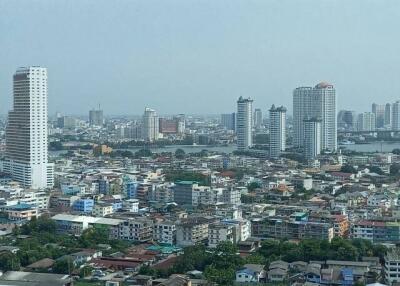 City view from balcony