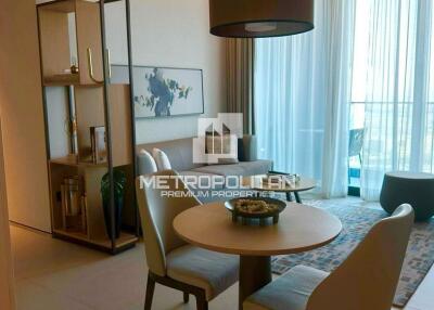 1BR Serviced Furnished High Floor Private Beach