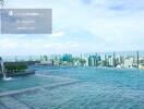 Rooftop pool with city view