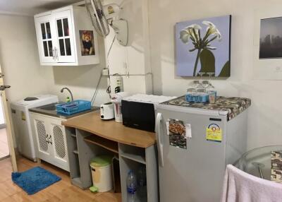 small kitchen with appliances and counter space