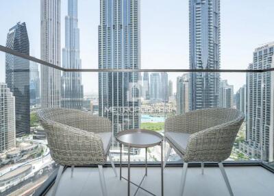 Fully Furnished  High Floor  Burj Khalifa View