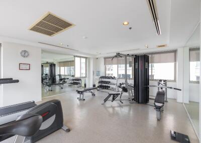 Modern indoor gym with fitness equipment