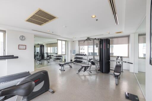 Modern indoor gym with fitness equipment