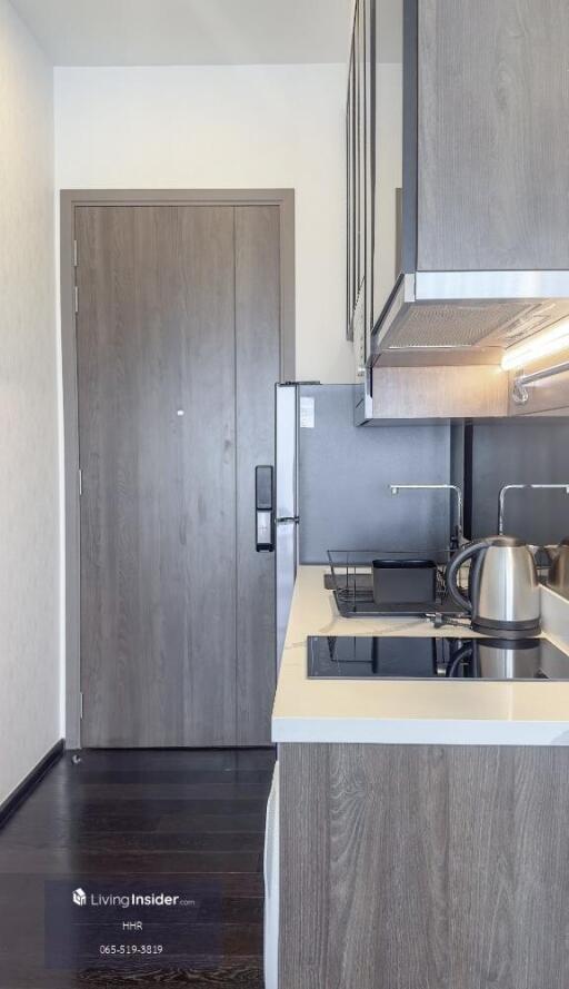 Modern kitchen with wooden cabinetry