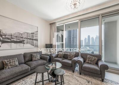 Fully Furnished  Fountain View  High Floor Unit