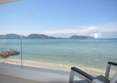 Balcony with a scenic ocean view