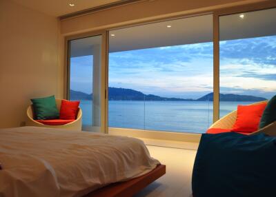 Bedroom with a stunning ocean view