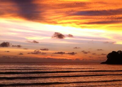 Beautiful sunset over the ocean