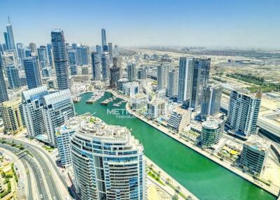 Dubai Eye and Sea View  High Floor  Furnished