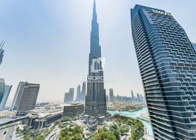 Full Burj Khalifa and Fountain View, Ready to Move