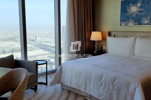 Top Floor  Full Burj and Fountain View  Serviced