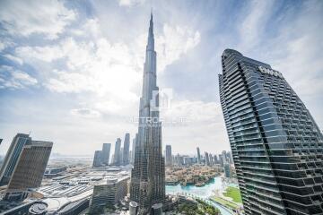 Full Burj and Fountain View  High Floor