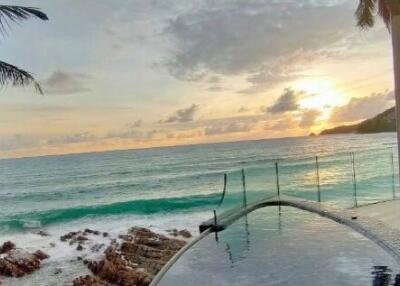 Breathtaking ocean view from a property during sunset