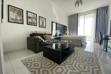 Fully furnished  High Floor  Spacious Studio