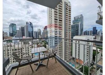 Condo Open View on Sukhumvit 24 with Balcony in Prime Bangkok