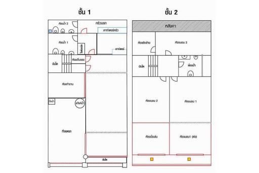 Two-story Townhouse for rent  BTS Eakkami Sukhumvit road