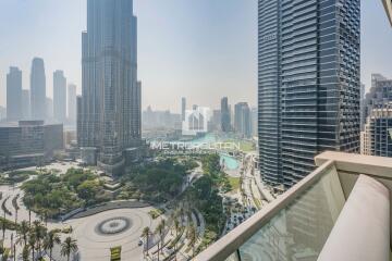 Burj Khalifa View  Unfurnished  Maids Room