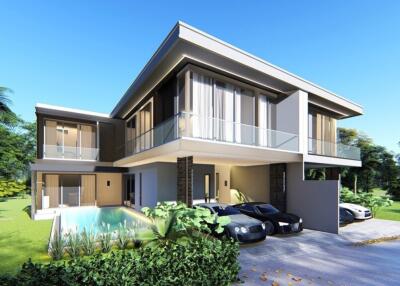 New luxury twin house in South Pattaya area