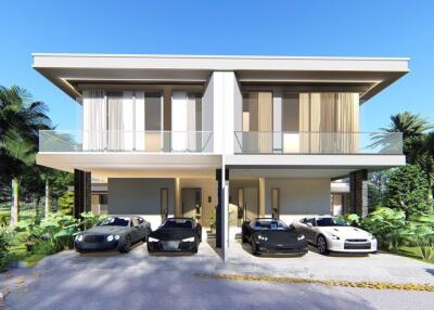 New luxury twin house in South Pattaya area