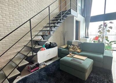 2-BR Duplex at The Lofts Silom near BTS Surasak