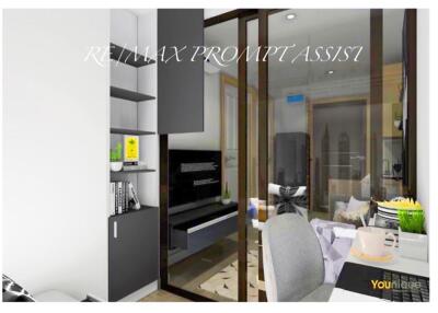 ให้เช่า 1 Plus bedroom บนชั้น Hight ที่ The Rich Rama 9-ศรีนครินทร์ ห้องใหม่