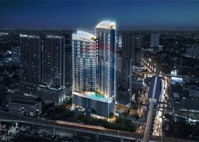 ให้เช่า 1 Plus bedroom บนชั้น Hight ที่ The Rich Rama 9-ศรีนครินทร์ ห้องใหม่