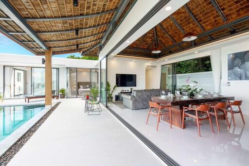 Seaview 4-Bedroom Pool Villa for Rent in Chaweng Noi, Koh Samui